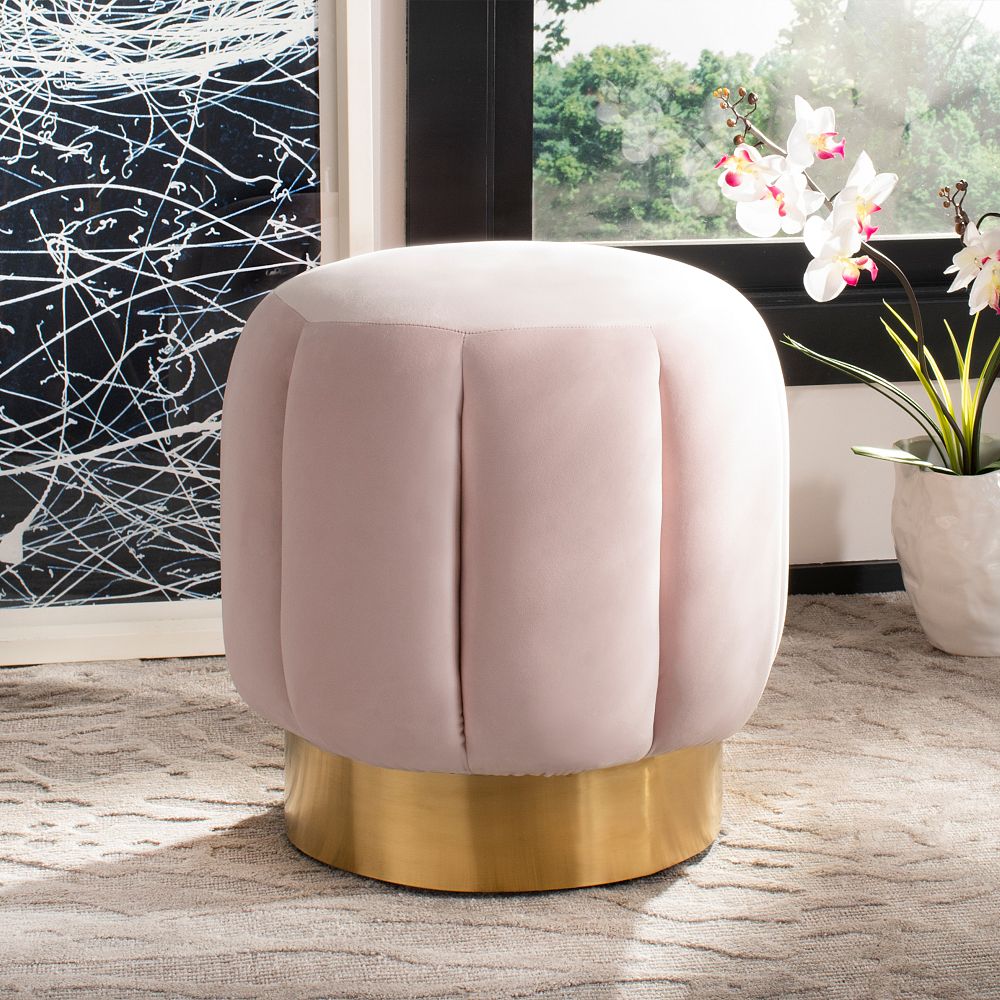 Channel-Stitch Ottoman