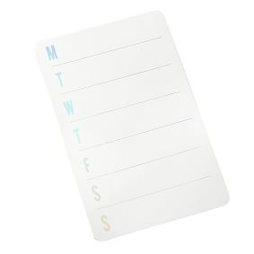 Iridescent Dry Erase Decal Calendar