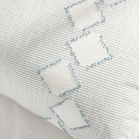 Plant Dyed Diamond Trim Duvet Cover