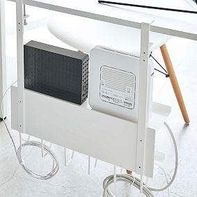 Under-Desk Cable &amp; Router Storage Rack