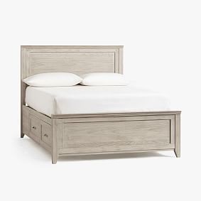 Hampton Storage Bed, Double, Brushed Fog