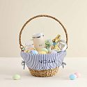 Navy Stripe Easter Easter Basket Liner