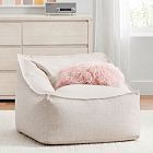 Eco-Performance Textured Weave Oat Modern Lounger