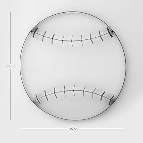 Metal Baseball Wall Art