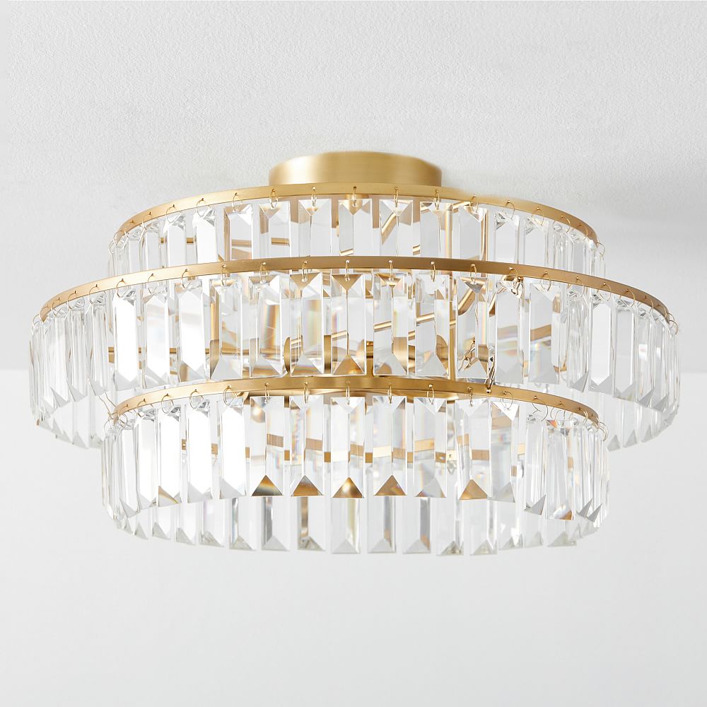 Monique Lhuillier Crystal Drop Flush Mount (18&quot;)