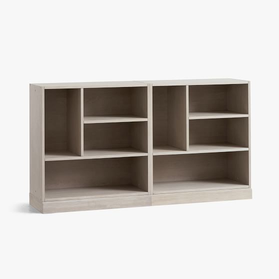 Stack Me Up Double Mixed Shelf Low Bookcase (60")