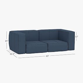 Wrangler&#174; Denim Cushy Lounge Loveseat Set