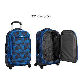 Jet-Set Black/Blue Apex 2-piece Spinner Luggage Set