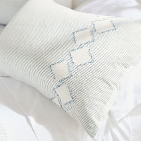 Plant Dyed Diamond Trim Duvet Cover