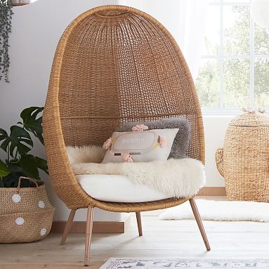 Wicker cave chair discount