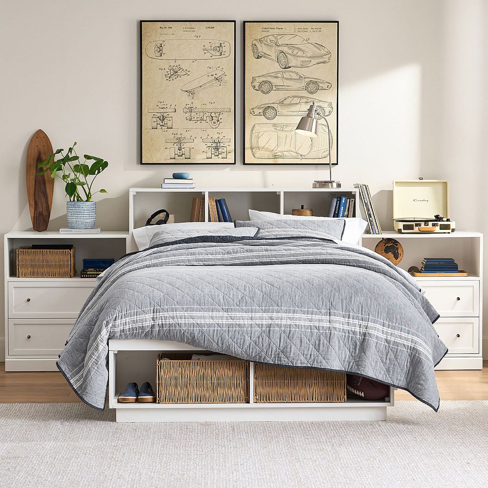 Stack Me Up Storage Bed &amp; 2 Drawer Bookcase Set&#8203;