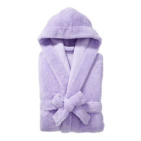 Classic Short Robe with Hood - Lavender