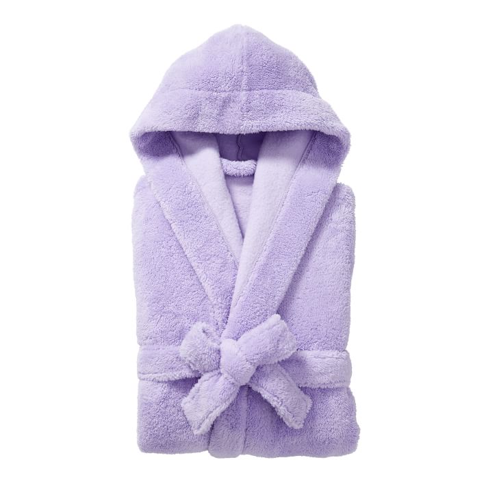 Classic Short Robe with Hood - Lavender