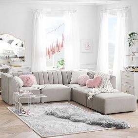 Double Sheepskin Rug - Grey
