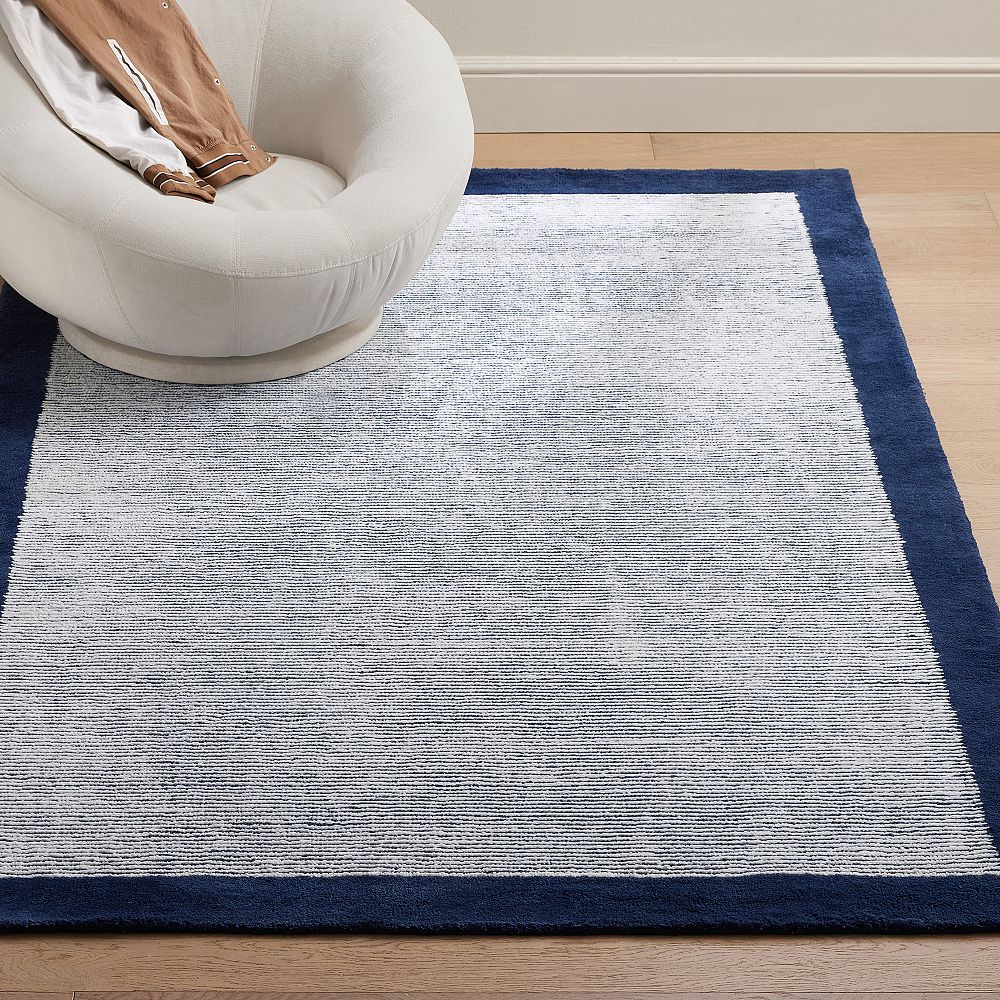 Texture Border Performance Rug