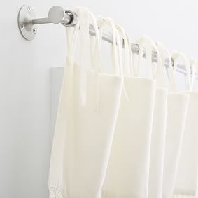Boho Crochet Trim Curtain