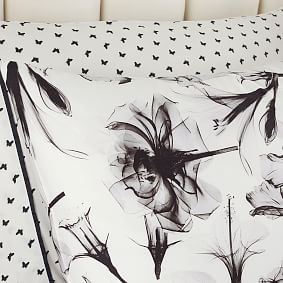 Monique Lhuillier Shadow Floral Sateen Duvet Cover