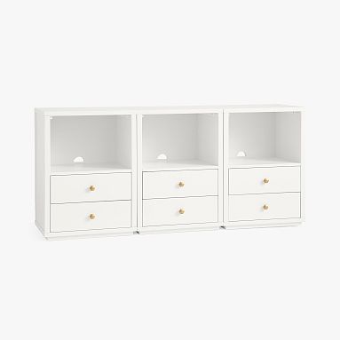 Keaton 2-Drawer Bookcase, Set of 3 (66&quot;)