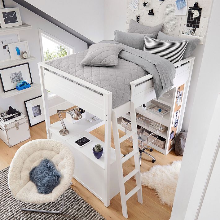 Sleep Study Loft Bed Pottery Barn Teen