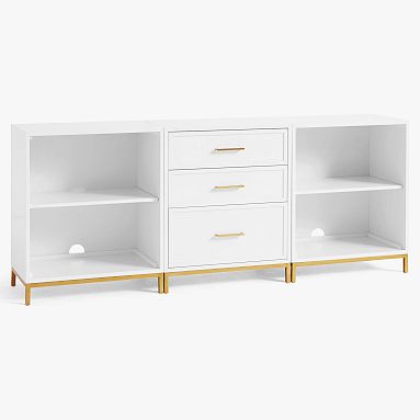 Blaire 4-Cubby Bookcase with Drawers (75&quot;)