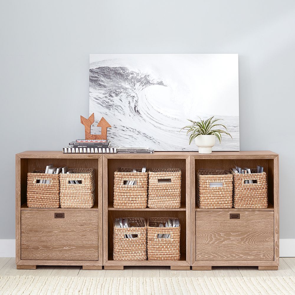 Callum 2-Drawer Bookcase with Cubbies (75&quot;)