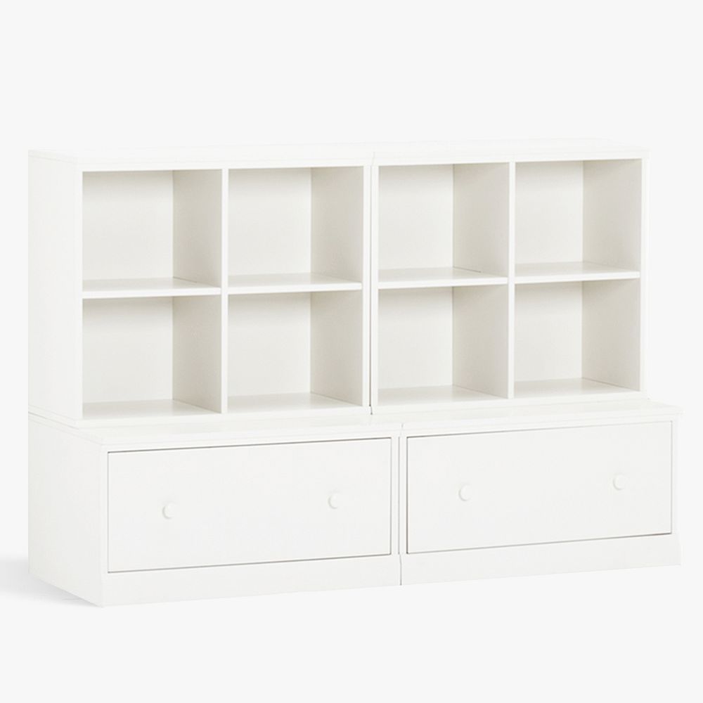 Cameron Bookcase with Drawer Base, Set of 2 (59&quot;)