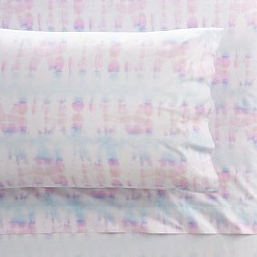 Organic Tie-Dye Stripe Sheet Set