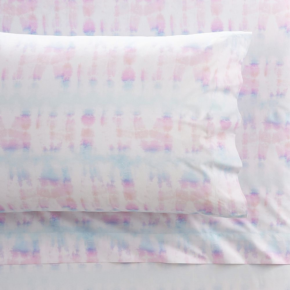 Organic Tie-Dye Stripe Sheet Set