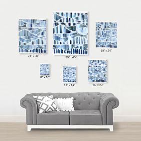 Minted&#174; Indigo Rhythm Canvas Art by Kristi Caterson