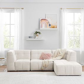 Build Your Own - Baldwin Sectional (Brushed Fog Feet)