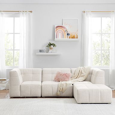 Build Your Own - Baldwin Sectional (Brushed Fog Feet)