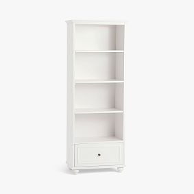 Chelsea Bookcase with Storage Drawer, Simply White