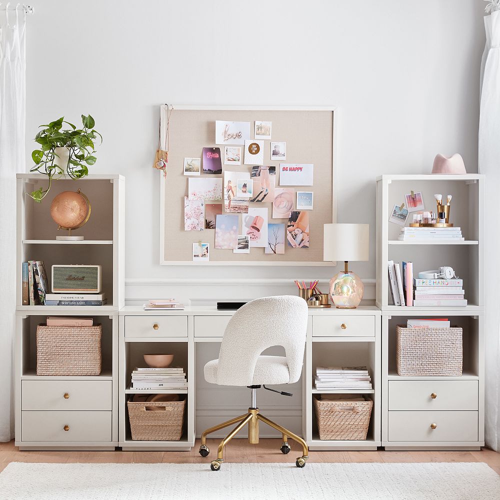 Keaton Storage Desk &amp; Bookcase Super Set (100&quot;)