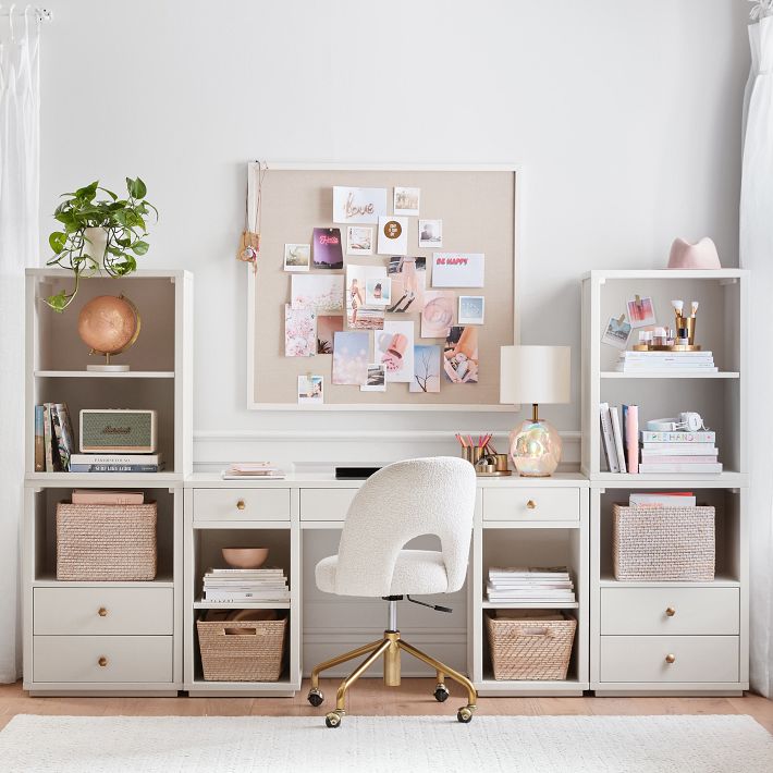 Keaton Storage Desk &amp; Bookcase Super Set (100&quot;)