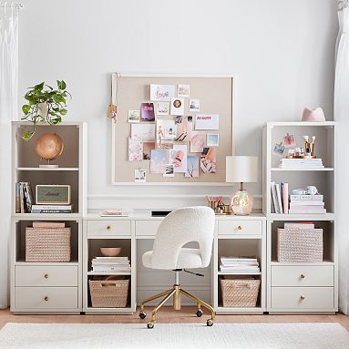 Keaton Storage Desk &amp; Bookcase Super Set (100&quot;)