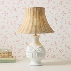 LoveShackFancy Ceramic Bow Table Lamp (19")
