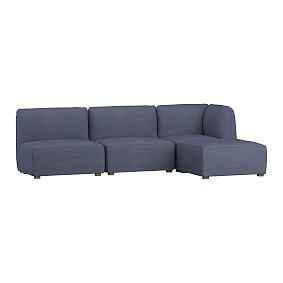 Bryce Super Sectional Set, Enzyme Washed Canvas Storm Blue, IDS ay, IDS
