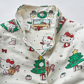 Hello Kitty&#174; Christmas Organic Flannel Loose Fit Pajama Set