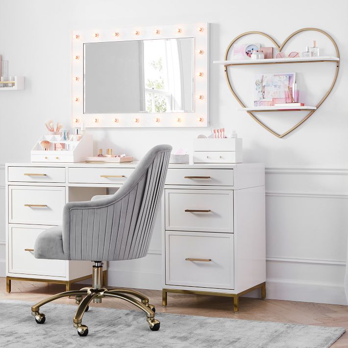 ポッタリーバーン☆ホワイト☆スペースミラーバニティハッチ HARRY POTTER™ Full Length Decorative Mirror OF ERISED