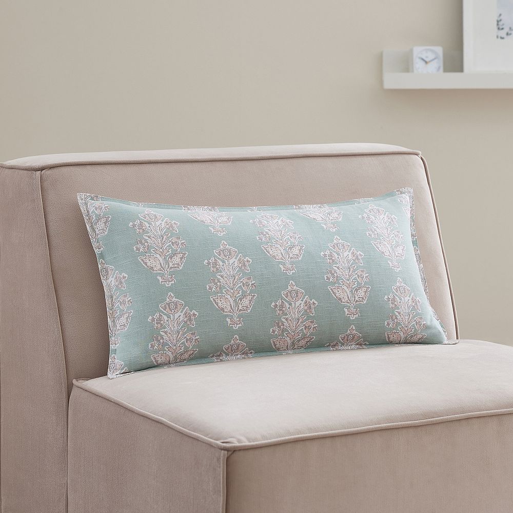 Laia Floral Reversible Lumbar Pillow Cover