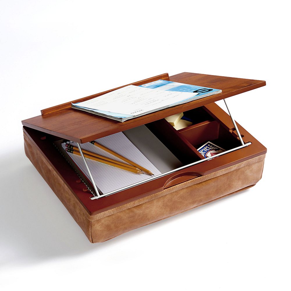 Vegan Leather Caramel Adjustable Lapdesk