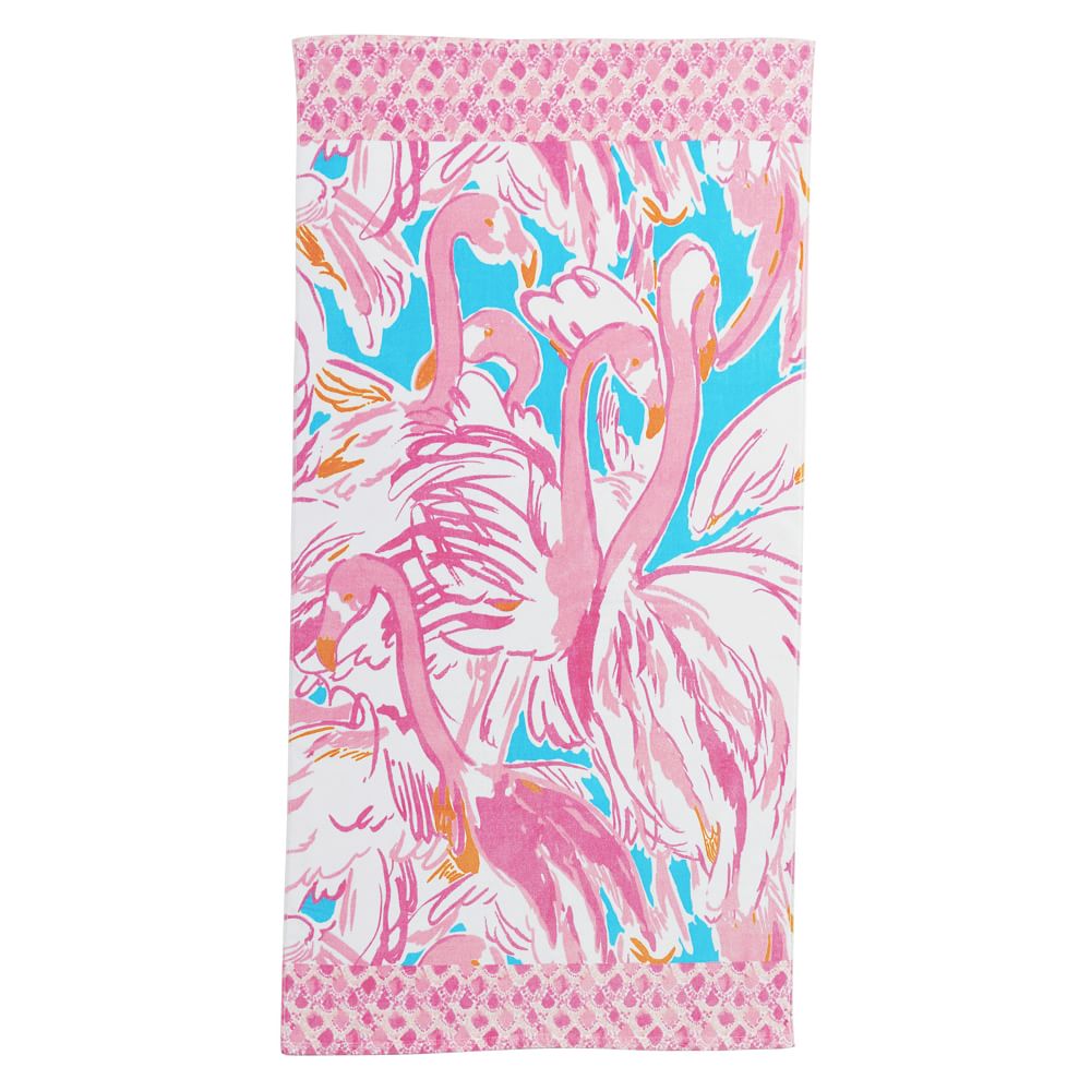 Lilly Pulitzer Pink Colony Beach Towel UPF 50+