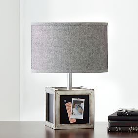 Galvanized Magnetic Table Lamp with USB