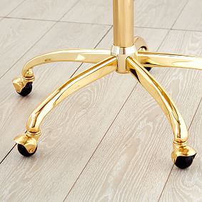 Mint Acrylic Swivel Desk Chair