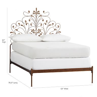 Pottery barn metal bed frame hotsell