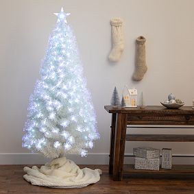Pre-Lit Artificial White Christmas Tree (6 Ft.)