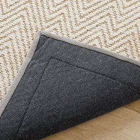 Thick Border Chenille Jute Rug - Gray