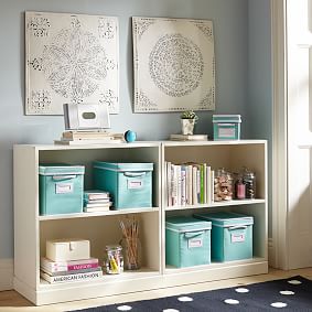 Stack Me Up Double 2-Shelf Low Bookcase (60&quot;)
