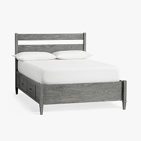 Fairfax Storage Bed, Double , Smoked Charcoal