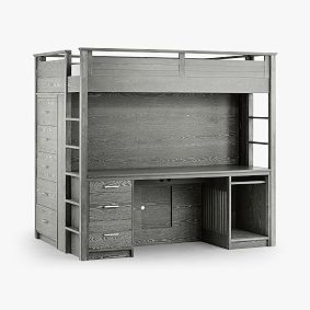 Sleep and Study Gaming Loft, Double, Smoked Charcoal